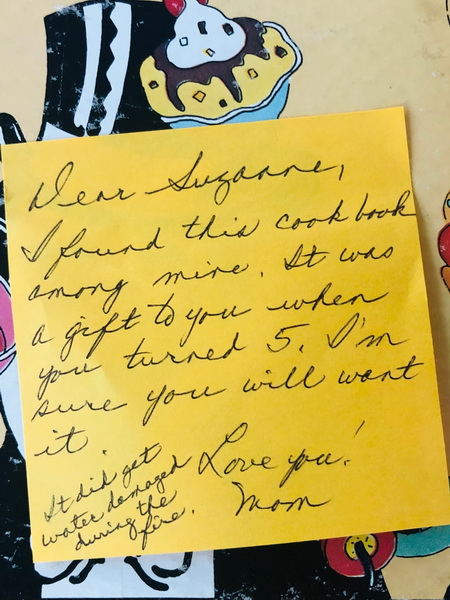 handwritten note from a mother to daughter