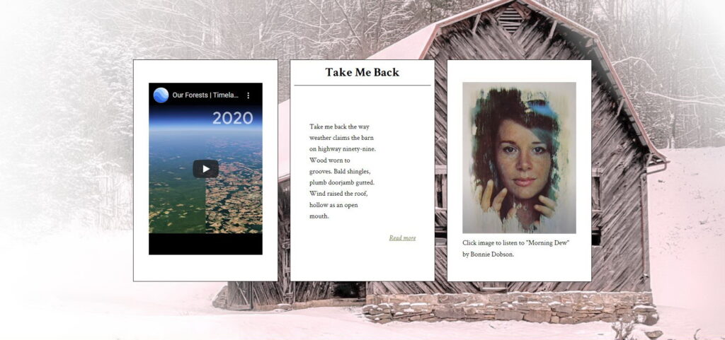 image triptych for "Take Me Back"