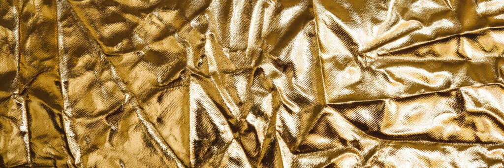 shiny gold wrinkle texture