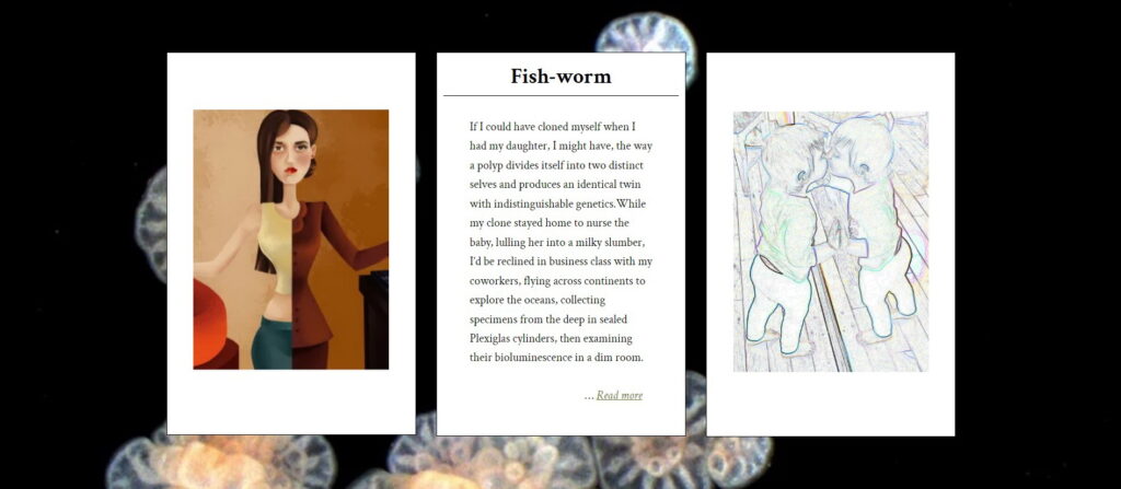 Fish-worm triptych