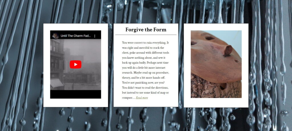 Forgive the Form triptych